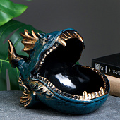  Подставка конфетница Пиранья, синяя, 18х28х16 см, 7357595 