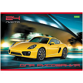  Альбом для рисования А4 24л VK/ЕСО скрепка Мотошоу, 24A4C ХАТ 