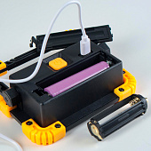  Светодиодный прожектор-светильник аккумуляторный, 9 Вт, 1200 мАч, 3 ААА, USB 