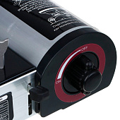  Плитка газовая ЕРМАК с цанговым захватом, переходник, кейс, алюминий, 25х20х7,7см 116-060 