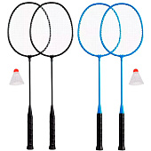  Игровой набор Бадминтон металлические ракетки 2шт+волан, 261-005 