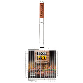 Решетка-гриль ECOS Х-381D 22x22 см, общая длина 58 см 999619 Решетка-гриль ECOS Х-381D 22x22 см, общая длина 58 см 999619