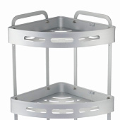  Полка настенная 3-ярусная угловая TA-3542A3 серебро /101202 Zenfort 