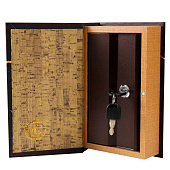  Сейф-книга дерево, кожзам "Золотой вклад" 21х13х5 см 5487694 