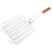 Решетка-гриль ECOS Х-381D 22x22 см, общая длина 58 см 999619 Решетка-гриль ECOS Х-381D 22x22 см, общая длина 58 см 999619