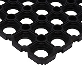  Коврик грязезащитный ячеистый 80х120х1,6см резина 