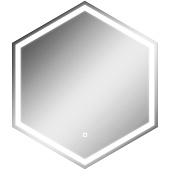  Зеркало с LED подсветкой Тирана 606x700 GL7058Z Домино 