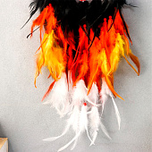  Ловец снов "Паутинка" чёрно-жёлто-оранжевый d=18 см 68х18 см   7119100 