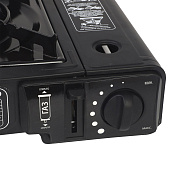  Плитка газовая ЕРМАК с керамическим нагревателем, переходник, кейс, 34х26х9см 116-038 