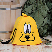  Шапка "Плутишка", экофетр (желтый) 