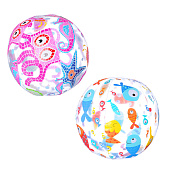  INTEX Мяч пляжный 51см, с ярким рисунком, 3 вида, 59040 