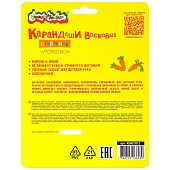  Мелки восковые 12цв Каляка-Маляка Морковки, фигурные, 23 мм, с ластиком, КВКПЛ12 