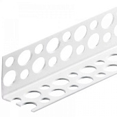 Профиль ПВХ углов. штукатур. перфорир. L2.62м /Cezar Профиль ПВХ углов. штукатур. перфорир. L2.62м /Cezar