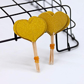  Набор шпажек для торта 12 шт. "Heart", (8 см) 
