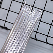  Трубочки одноразовые для напитков 25 шт. "Party go", silver (197 мм) 