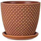  Горшок Грань №3. 2,2л, терракота бутон 