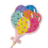  Набор шпажек для торта 12 шт. "Festive balloons" (8 см) 