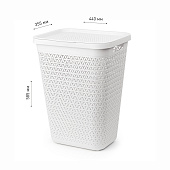  Корзина д/белья 55,0л 440х355х5855мм "Элемент" М8901 