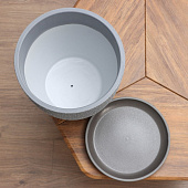  Горшок Саванна №9. 40л, серый бутон 