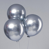  Набор воздушных шаров Хром серебристые 5 шт 4986589 