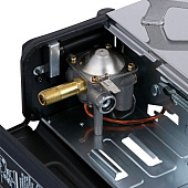  Плитка газовая ЕРМАК двухкомфорочная портативная с переходником, в кейсе, 64х27х9см 116-001 