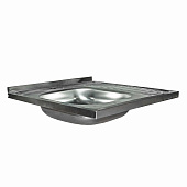  Мойка накладная 60х60см 0,4мм матовая ЛЕВАЯ V-403 L 