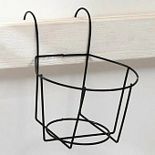  Подвес для кашпо «Корзина», 20,5х14,5 см, чёрный 