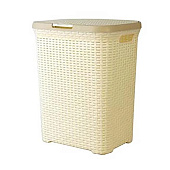  Корзина д/белья 60л с кр.(плетенка) "Артлайн" С499, 995106 Полимербыт 