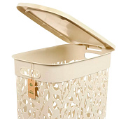  Корзина для белья 35,0л "Флора" Белый ротанг М2620 