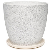  Горшок Песок №6. 8л, белый бутон 