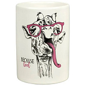  Стакан для зубных щеток Happy giraffe керамика BCE0083AA-TB 20756 