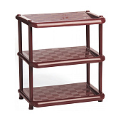  Этажерка обувная Универсал коричневый/металли  М2712 