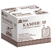  Камень "Серпентинит", колотый, средний (70-140 мм), в коробке 10 кг "Банные штучки" 