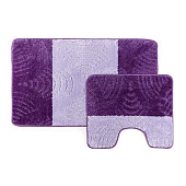  Набор ковриков для ванны и туалета 60х100 и 50х60 Silver фиолетовый SLV 201826 Bombini 