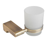  Держатель со стаканом стекло бронза 82804 