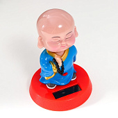  Маятник Будда с чётками, 8х8х9 см, пластик, от солнечной батареи, 7887117 