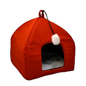  Дом Микки вельвет с игрушкой арт 041 вид 1 красный ZooMoDa 