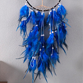  Ловец снов "Дерево" ярко-синий d=15,5 см h=63 см 7119098 