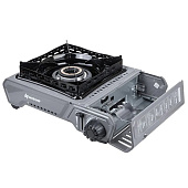  Плитка газовая NISUS портативная в кейсе, горелка латунная, ветрозащита (N-MS-2900HCBW) 