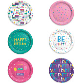 Тарелки бумажные, 18 см, 6 шт, ДР3 Тарелки бумажные, 18 см, 6 шт, ДР3