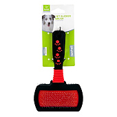 Щетка-пуходерка NUNBELL для животных 18х10.5см двусторонняя с каплей арт.10922-5452 Код270084 Щетка-пуходерка NUNBELL для животных 18х10.5см двусторонняя с каплей арт.10922-5452 Код270084