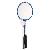  Игровой набор Бадминтон металлические ракетки 2шт+волан, 261-005 