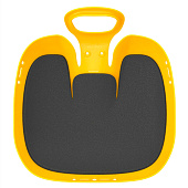  Санки-ледянки с мягкой сидушкой «Вираж», желтые, 39?37см 10919111 