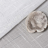  Тюль Лен 500х260 белый/серебро /Легранд 