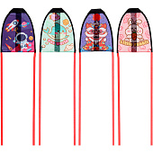  Воздушный змей "Забавные зверята" 24,5х20 см, запуск с пистолета, микс 