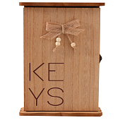  Ключница настенная «KEYS с сердечком и бантом», дерево 10499009 