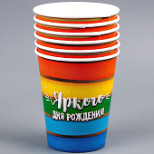 Набор посуды Яркого дня рождения, салфетки 20 шт., стаканы 6 шт., тарелки 6 шт., 9623259 Набор посуды Яркого дня рождения, салфетки 20 шт., стаканы 6 шт., тарелки 6 шт., 9623259