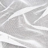  Тюль Лен 500х260 белый/серебро /Легранд 