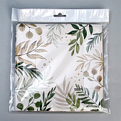 Набор тарелок одноразовых бумажных "Эко", квадратные, 21 см, 10 шт, 9392954 Набор тарелок одноразовых бумажных "Эко", квадратные, 21 см, 10 шт, 9392954