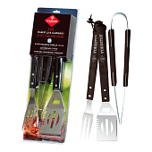  Набор для барбекю FORESTER 3 предмета: лопатка, щипцы, вилка 